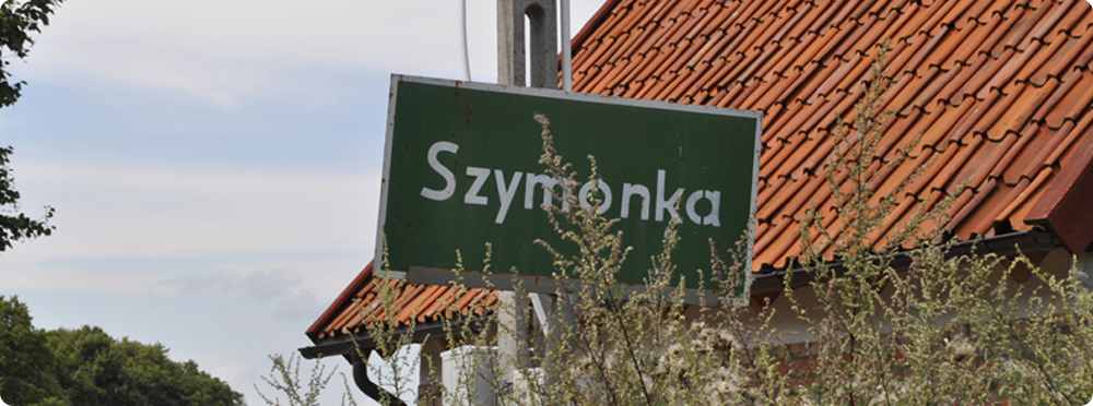 Ortsschild von Szymonka